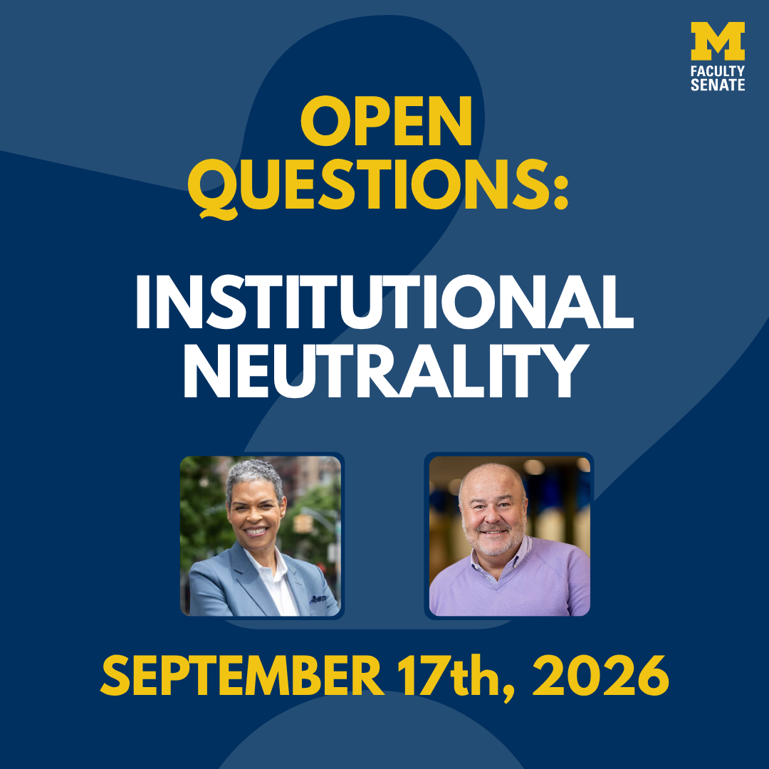 Open Questions: Institutional Neutrality. September 17th, 2026